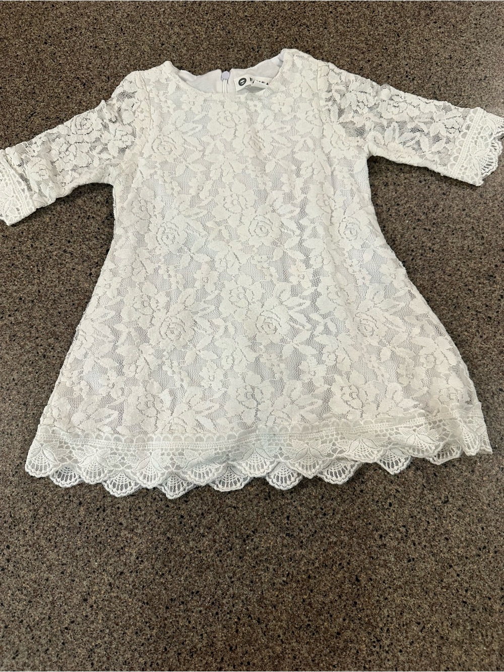 White Lace A-Line Dress